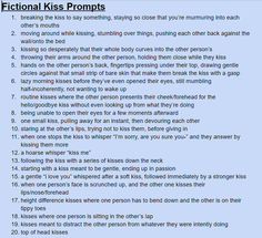 How To Describe A Kiss In Writing, Writing Expressions, Writing Romance, Writing Dialogue