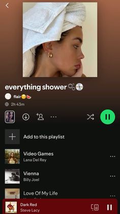 shower, everything shower, playlist, music, clean girl, it girl, self care, self love Clean Girl Playlist, Self Care Music, Shower Playlist, Girl Self Care, Good Playlists, Shower Music, Perfect Playlist, Playlist Music