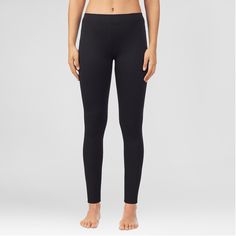 Warm Essentials by Cuddl Duds Women's Luxe Lined Jersey Thermal Pants - Black XL Full Length Leggings With 4-way Stretch And Comfort Waistband, Full-length Leggings With 4-way Stretch And Comfort Waistband, Versatile Full-length Moisture-wicking Leggings, Black Full-length Comfort Stretch Leggings, Black Breathable 4-way Stretch Leggings, Thermal Pants, Thermal Leggings, Warm Leggings, Womens Thermal