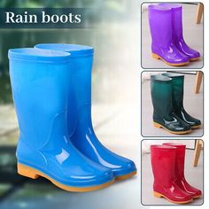 Top Seller for Ladies Women Waterproof Wellies Wellington Rain Boots Garden High Top Gumboots., Womens Shoes Waterproof Rain Boots With Round Toe, Waterproof Boots With Round Toe For Rainy Season, Round Toe Waterproof Boots For Rainy Season, Weatherproof Waterproof Boots With Round Toe For Rainy Season, Rain Boots For Rainy Season With Round Toe, Ankle-high Rain Boots For Rainy Season, Waterproof Round Toe Boots For Rainy Season, Outdoor Ankle Boots For Rainy Season, Outdoor Rain Boots With Protective Feet And Round Toe