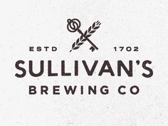 the logo for sullivan's brewing co