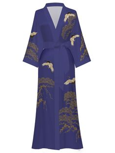 PRICES MAY VARY. Material:The long satin kimono robe is made of charmeuse satin,provides you a comfortable touch and also have enough free space. Size:49" at chest and hip, 52" in length (±0.7" deviation is allowed due to manual measurement); One size fits most. Design:Floral long kimono robe consist of Poetic Chinese watercolour painting,belt loops and inside ties.You can wear it from morning to night in late spring,early summer or autumn. Features:Silk kimono robe length to ankle,removable wai Fancy Robes, Womens Bathrobes, Wedding Robes, Silk Kimono Robe, Satin Kimono, Wedding Robe, Late Spring, Silk Robe, Family Party