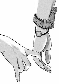 two hands reaching towards each other with one hand holding the other's arm, while another