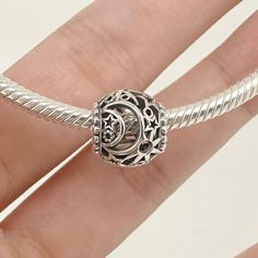 This product is made of S925 silver. Buy 2 get 50%OFF Buy 5 get 55%OFF Buy 8 get 57%OFF Bracelet Pandora, Stars Moon, Sun And Stars, Moon Charm, Pandora Bracelet, Stars And Moon, Silver Charms, Halloween Shopping, Beauty Book