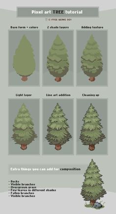 Pixel Art Ideas Tree Art Tutorial, Pixel Art Characters 32x32, Game Pixel Art, Cute Pixel Art, Game Cute, Fox Character