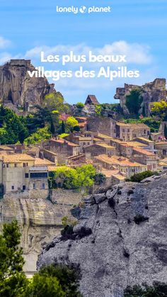 the cover of an article about villagess and their surroundings in france, with text overlay