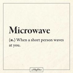 a piece of paper with the words microwave written in black and white on top of it