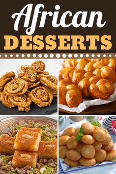 african desserts with text overlay