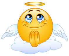 an angel emoticion with the words dobranoc above it