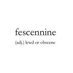 the word fesemine is written in black and white on a white background