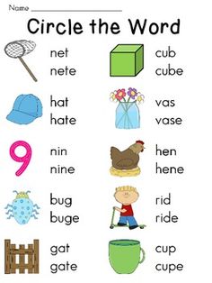 a printable worksheet with words and pictures for children to use in the classroom