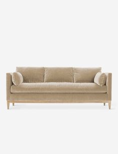 Modern Parisian Sofa, Classic Sectional Sofa, Airy Modern Living Room, Tan Velvet Couch, Modern Velvet Couch, Beige Velvet Couch, Sand Colored Couch, Marigold Sofa, Camel Couch Living Room