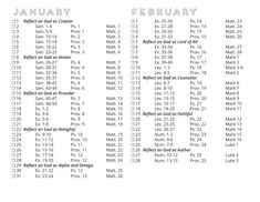 an image of the calendar for january and feb on white paper with black lettering, which reads