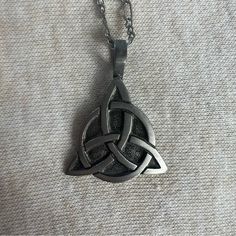 Irish Triquetra Celtic Knot Blessed Be Necklace. Brand New Double Sided Necklace With “Blessed Be” Inscription. Triquetra Jewelry, Triquetra Necklace, Blessed Be, The Witches, Moon Jewelry, Accessories Jewelry Necklace, Celtic Knot, Women Accessories Jewelry, Womens Jewelry Necklace