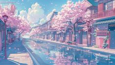 🌸🌸🌸🌸🎀🌸🌸🌸🌸 Desktop Wallpaper Cartoon Aesthetic, Scenery Wallpaper For Laptop, 3024 X 1964 Wallpaper, Sakura Laptop Wallpaper, Sakura Wallpaper Laptop, Cute Background Laptop, Cute Pc Wallpaper Aesthetic, Sakura Wallpaper Pc, Anime Scenery Wallpaper Laptop