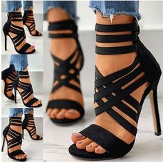 Category:Sandals; Upper Materials:PU,Elastic Fabric; Season:Summer; Heel Type:Stiletto; Gender:Women's; Style:Fashion,Elegant,Minimalism; Heel Height(inch):2-3; Outsole Materials:Rubber; Occasion:Club,Outdoor,Party; Closure Type:Zipper; Pattern:Solid Color; Listing Date:06/14/2023; Production mode:External procurement; 2024 Trends:Heel Sandals,Plus Size,Sandals Boots Summer Boots; Foot Length:; Foot Width:; SizeChart1_ID:2:184043; Size chart date source:Provided by Supplier. Summer High Heels, High Heel Dress, Basic Heels, Summer Boots, Shoes High Heels, Peep Toe Shoes, Peep Toe Sandals