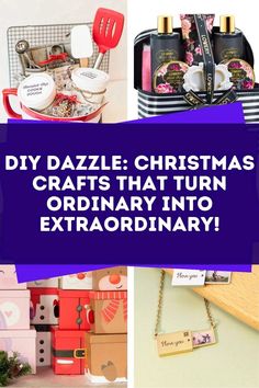 christmas crafts that turn ordinary into extraordinary gift ideas for the home or office - diy dazzle christmas crafts