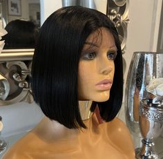 Beautiful short body wave wig Lace front Wavy Beautiful Bob wig, 1b lace front short wig absolutely stunning. FREE - WIG CAP FREE - CELEBRITY HAIR UK STORAGE PACKAGE Stunning wavy soft, lightweight unit. Curly beautiful style hair. Lace front wig Body wave short wig Combs Adjustable straps Luxury heat resistant wig Our wigs have been carefully made/selected or customised in the style of A-Listers around the world. You would be hugely surprised at how many celebrities are wearing wigs at the mome Wearing Wigs, Free Wig, How To Wear A Wig, Celebrity Hair, Wig Short, Wave Wig, Wig Lace, Curly Wig, Body Wave Wig