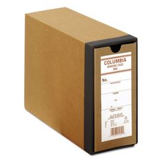 a brown box with the label columbia on it's front and back sides is shown