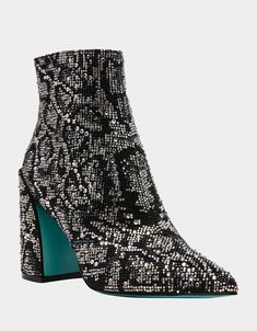 KRIS SNAKE Sassy Dress, Blue By Betsey Johnson, Bridal Wedding Shoes, Betsey Johnson Shoes, Shoes Boots Ankle, Stylish Boots, Block Heel Boots, Trending Sneakers, Luxury Dress