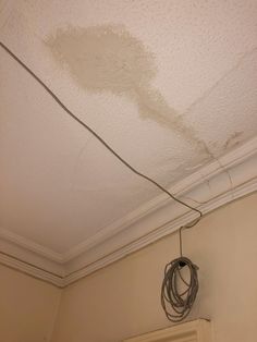 the ceiling in this room is damaged and needs to be replaced with new electrical wiring