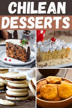 collage of different desserts with text overlay