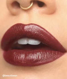 Giving Notes on VAMP!! Cherry Chip is a sultry, goth merlot red, and it’s the first ever shade in our new Buttercream formula! Dilute it for a sexy red-wine stain, or build it up for a high-drama vampire queen moment. 3.5 g/ 0.17oz Vegan Cruelty-Free Maroon Lips, Trixie Cosmetics, Vampire Queen, Gloss Lipstick, Makeup Pictures, Lipstick Makeup, Cute Makeup, Lipstick Colors, Mode Inspiration