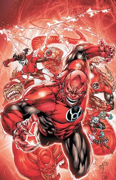 the red lantern and other dc characters are depicted in this cover art for flash gordon's upcoming comic