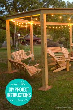 DIY Patio Table with Built-In Ice Box Drink Coolers + Matching Benches