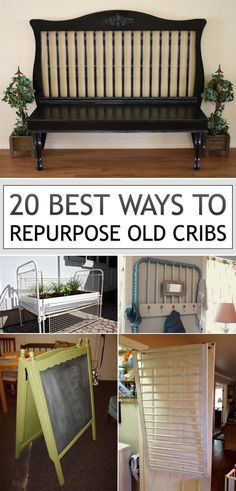 the best ways to repurpose old cribs