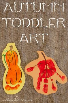 an autumn toddler art project for kids