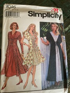 an image of a woman's dress pattern on the cover of a sewing book