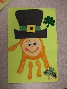 a st patrick's day card with a leprechaun