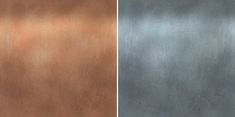 two metal panels with different colors and textures