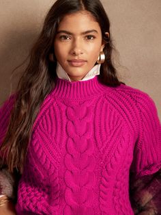 Knit Colorwork, I Fall To Pieces, 2022 Style, Peony Pink, Cable Knit Jumper, Orange Sweaters, Bright Spring, Knit Turtleneck Sweater, Knit Stitch