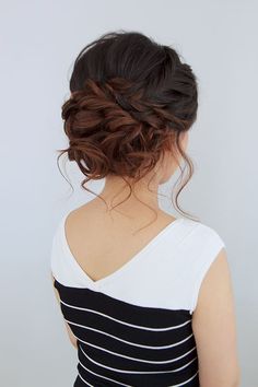 wedding updos hairstyles / http://www.himisspuff.com/beautiful-wedding-updo-hairstyles/13/ Hairstyles Bun, Bun Updo, Updo Hairstyle, Hair Styles 2017, Braided Hairstyles Updo