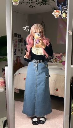 Midsize Modest Outfits, Shy Outfits, Closet Fashion, Cute Simple Outfits, Really Cute Outfits, Curvy Outfits, Kawaii Clothes, Girly Outfits, Dream Clothes