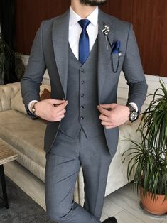 Best Wedding Suits For Men, Dress Suits For Men, Lapel Jacket, Plaid Suit, Slim Fit Suits