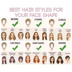 Rectangle Face Shape, Rectangle Face, Long Face Shapes, Diamond Face Shape, Homemade Facials, Diamond Face