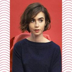 Lily Collins Bob, Short Hair Fashion Outfits, Lily Collins Short Hair, Lily Collins Hair, Fav Hairstyles, Haircut Tip, Hair Goal, Hair 2022