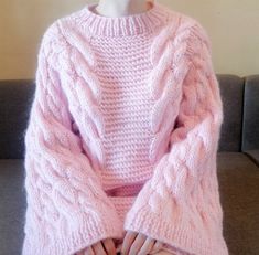 Pink Knitted Sweater Chunky Knit Sweater Oversized Knit Sweater Cable Knit Sweater Bomber Knit Sweater Cozy Knit Sweater Wool Sweater Our products are created according to customer's exact sizes. Every clothing is knitted with love. With personalization you can tell us your exact sizes. Handmade Materials: Wool, Acrylic 30 degree Wash / Hand Wash See more hand knitted products of our shop  https://www.etsy.com/shop/TINAFASHIONSHOP Chunky Knit Sweater Outfit, Chunky Sweater Outfit, Pink Knitted Sweater, Knit Sweater Oversized, I Love Mr Mittens, Pink Oversized Sweater, Knit Sweater Outfit, Chunky Oversized Sweater, Oversized Knit Sweater