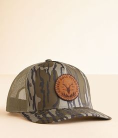 Honey Hole Dead Shot Camo Trucker Hat - Green/Brown , Men's Bottomland Camo Embroidered patch snapback hat One size fits most. 100% Polyester. Apparel & Accessories > Clothing Accessories > Hats Camouflage Flat Bill Trucker Hat, Bottomland Camo, Hunting Snapback Trucker Hat, Camouflage Trucker Snapback Hat, Camo Trucker Hat, Mens Trucker Hat, Military Camouflage Trucker Hat For Outdoor, Camo Hats, Hat For Men