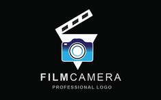 a camera logo with the words filmcamera on it's front and back