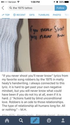 someone wrote this on their arm and it looks like they're getting tattoos done