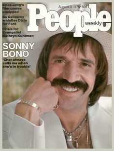 the cover of people magazine with johnny bono wearing a white hat and moustache