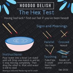 an info poster with instructions on how to use the hex test