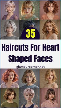 Discover the perfect haircuts for heart-shaped faces that will enhance your natural beauty and create a flattering silhouette. From face-framing layers to chic side-swept bangs, these haircuts are designed to balance your features and complement your unique face shape. Explore trendy and elegant styles that add volume where needed and soften your look. Whether you're looking for a dramatic change or a subtle update, these haircuts for heart-shaped faces offer a range of options to suit every taste and occasion. Try these styles to achieve a stunning, well-balanced appearance that highlights your best features.