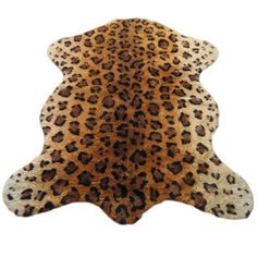 a brown and black animal print area rug