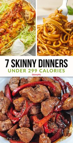 Low Calorie Recipes Dinner, 300 Calorie Meals, Plats Healthy, Healthy Low Calorie Meals, Low Calorie Dinners, Resep Diet, Low Cal Recipes