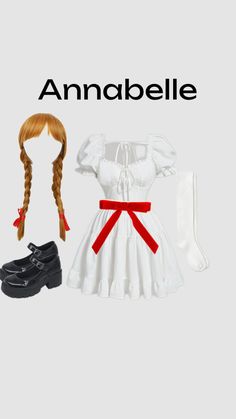 Annabelle Halloween Costume, Annabelle Costume, Annabelle Halloween, Fun Halloween Outfits, Mom Costumes, Horror Halloween Costumes, Cheap Halloween Costumes